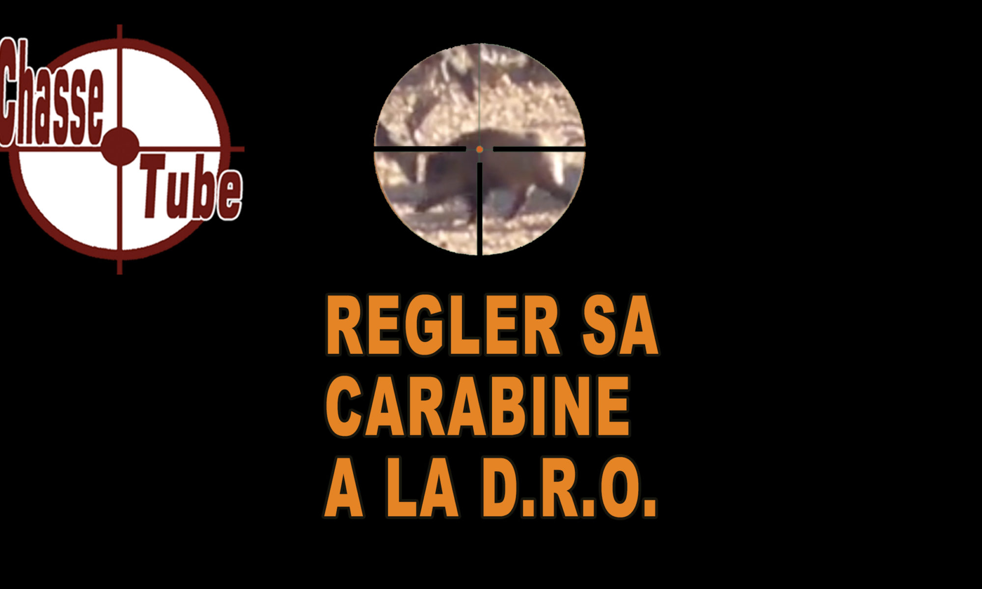 Reglage de lunette de tir pour carabine a la DRO
