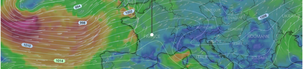 carte de prévision météo chasseur